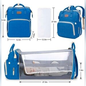 Diaper Backpack Fashion Diaper Bag with Changing Pad for Baby Care